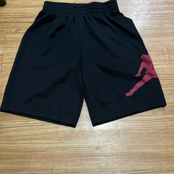 Jordan Black Shorts with Pink Logo - Picture 1 of 6